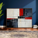 Navy Red Abstract Wall Art Canvas Print, Modern Luxury by MyGreatCanvas | Canvas Wall Art Prints | Photo Prints & Wall Decor
