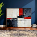 Navy Red Abstract Wall Art Canvas Print, Modern Luxury by MyGreatCanvas | Canvas Wall Art Prints | Photo Prints & Wall Decor