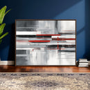 Gray Red Abstract Wall Art Canvas Print, Modern Abstract by MyGreatCanvas | Canvas Wall Art Prints | Photo Prints & Wall Decor