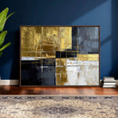 Gold Navy Abstract Wall Art Canvas Print, Modern Luxury by MyGreatCanvas | Canvas Wall Art Prints | Photo Prints & Wall Decor