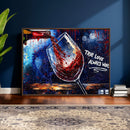 Red Wine Splash Abstract Wall Art Canvas Print, Modern Wine by MyGreatCanvas | Canvas Wall Art Prints | Photo Prints & Wall Decor