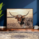 Texas Longhorn Wall Art Canvas Print – Western Cattle Ranch by MyGreatCanvas | Canvas Wall Art Prints | Photo Prints & Wall Decor