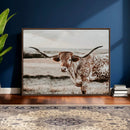 Texas Longhorn Bull Rustic Wall Art Canvas Print by MyGreatCanvas | Canvas Wall Art Prints | Photo Prints & Wall Decor