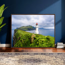 Cliffside Lighthouse Wall Art Canvas Print – Coastal by MyGreatCanvas | Canvas Wall Art Prints | Photo Prints & Wall Decor