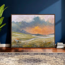 Mountain Sunset Wall Art Canvas Print Vintage Landscape by MyGreatCanvas | Canvas Wall Art Prints | Photo Prints & Wall Decor