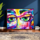 Colorful Abstract Face Wall Art Canvas Print – Modern Pop by MyGreatCanvas | Canvas Wall Art Prints | Photo Prints & Wall Decor