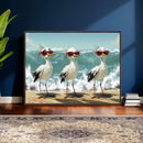 Funny Seagull Wall Art Canvas Print Beach Birds With by MyGreatCanvas | Canvas Wall Art Prints | Photo Prints & Wall Decor