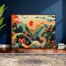 Yayoi Kusama Boho Mountain Landscape Large Wall Art, by MyGreatCanvas | Canvas Wall Art Prints | Photo Prints & Wall Decor