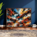 Lyrical Abstrac Wall Art Canvas Print, Orange Blue Abstract by MyGreatCanvas | Canvas Wall Art Prints | Photo Prints & Wall Decor