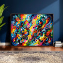 Geometric Abstract Wall Art Canvas Print, Bold Color by MyGreatCanvas | Canvas Wall Art Prints | Photo Prints & Wall Decor