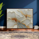 White Gold Floral Canvas Wall Art — Textured Flower Print | by MyGreatCanvas | Canvas Wall Art Prints | Photo Prints & Wall Decor
