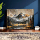 Mountain Lake Canvas Wall Art — Rustic Forest Landscape by MyGreatCanvas | Canvas Wall Art Prints | Photo Prints & Wall Decor