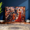 Jazz Band Canvas Wall Art — Jazz Club Singer Saxophone Print by MyGreatCanvas | Canvas Wall Art Prints | Photo Prints & Wall Decor