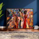 African American Jazz Singer Canvas Art — Red Dress Black by MyGreatCanvas | Canvas Wall Art Prints | Photo Prints & Wall Decor
