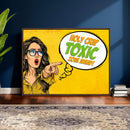 Pop Art Print Bathroom Sign Wall Art Canvas Print — Funny by MyGreatCanvas | Canvas Wall Art Prints | Photo Prints & Wall Decor