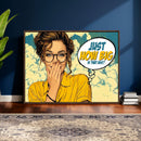 Pop Art Print Bathroom Sign Wall Art Canvas Print — Funny by MyGreatCanvas | Canvas Wall Art Prints | Photo Prints & Wall Decor
