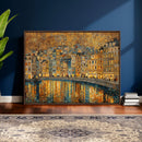 Gustav Klimt Golden Cityscape Wall Art Canvas Print, Framed by MyGreatCanvas | Canvas Wall Art Prints | Photo Prints & Wall Decor