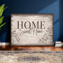 Home Sweet Home Wall Art Canvas Print, Floral Farmhouse by MyGreatCanvas | Canvas Wall Art Prints | Photo Prints & Wall Decor