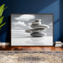 Zen Stone Wall Art Canvas Print, Balanced Rock Stack Framed by MyGreatCanvas | Canvas Wall Art Prints | Photo Prints & Wall Decor