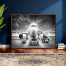 Airplane Wall Art Canvas Print, Black and White Jet Aircraft by MyGreatCanvas | Canvas Wall Art Prints | Photo Prints & Wall Decor