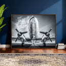 Propeller Plane Wall Art Canvas Print, Black and White by MyGreatCanvas | Canvas Wall Art Prints | Photo Prints & Wall Decor