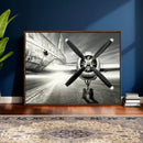 Vintage Airplane Wall Art Canvas Print, Black and White by MyGreatCanvas | Canvas Wall Art Prints | Photo Prints & Wall Decor