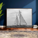 Vintage Sailboat Wall Art Canvas Print, Black and White by MyGreatCanvas | Canvas Wall Art Prints | Photo Prints & Wall Decor
