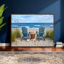 Large Beach Canvas Wall Art Coastal Adirondack Chairs Ocean by MyGreatCanvas | Canvas Wall Art Prints | Photo Prints & Wall Decor