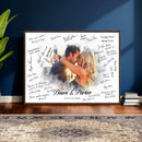 Wedding Guest Book Alternative Wall Art Canvas Print, Personalized Wedding Signature Poster, Custom Couple Photo Guestbook Canvas, Bridal Shower Reception Decor by MyGreatCanvas | Canvas Wall Art Prints | Photo Prints & Wall Decor