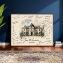 Wedding Guest Book Alternative Wall Art Canvas Print, Personalized Wedding Signature Poster, Custom Couple Photo Guestbook Canvas by MyGreatCanvas | Canvas Wall Art Prints | Photo Prints & Wall Decor