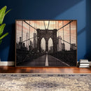 Brooklyn Bridge Canvas Wall Art, New York City Skyline Photography Print, NYC Landmark Urban Decor Artwork by MyGreatCanvas | Canvas Wall Art Prints | Photo Prints & Wall Decor
