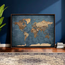 World Map Canvas Wall Art Canvas Print by MyGreatCanvas | Canvas Wall Art Prints | Photo Prints & Wall Decor