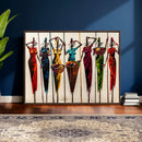African Folk Art Canvas Wall Art, Colorful African Women Village Painting Print, Tribal Ethnic Home Decor, Vibrant African Art, Living Room by MyGreatCanvas | Canvas Wall Art Prints | Photo Prints & Wall Decor