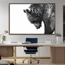 Black and White Grizzly 399 Bear Canvas Print Wall Art | by MyGreatCanvas | Canvas Wall Art Prints | Photo Prints & Wall Decor