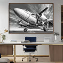 Vintage Airplane on Runway Canvas Print by MyGreatCanvas | Canvas Wall Art Prints | Photo Prints & Wall Decor