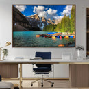 Moraine Lake 3-Panel Wall Art, Majestic Mountain and Lake by MyGreatCanvas | Canvas Wall Art Prints | Photo Prints & Wall Decor