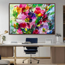 Oil Flower Abstract Canvas Print by MyGreatCanvas | Canvas Wall Art Prints | Photo Prints & Wall Decor