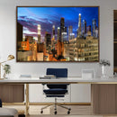 Los Angeles Night Wall Art Canvas Print