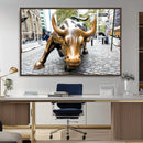Charging Bull Wall Art Canvas Print