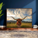 Texas Longhorn Canvas Wall Art – Majestic Triptych Animal by MyGreatCanvas | Canvas Wall Art Prints | Photo Prints & Wall Decor