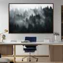 Foggy Forest Wall Art Canvas Print | 3 Panel Large Misty by MyGreatCanvas | Canvas Wall Art Prints | Photo Prints & Wall Decor