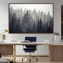 Misty Forest Canvas Wall Art – Monochrome Triptych Pine Tree by MyGreatCanvas | Canvas Wall Art Prints | Photo Prints & Wall Decor