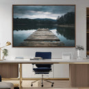 Wooden Bridge Near Lake Wall Art Canvas Print by MyGreatCanvas | Canvas Wall Art Prints | Photo Prints & Wall Decor