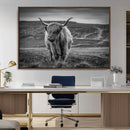 Fluffy Cattle Wall Art Print, Highland Cow Canvas, Framed by MyGreatCanvas | Canvas Wall Art Prints | Photo Prints & Wall Decor