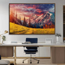 Mountain and Daylight Red Sunset Wall Art Canvas Print by MyGreatCanvas | Canvas Wall Art Prints | Photo Prints & Wall Decor