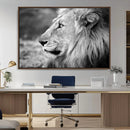 Lion Wall Art Canvas Print – Framed Majestic Wildlife by MyGreatCanvas | Canvas Wall Art Prints | Photo Prints & Wall Decor