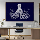 Blue Octopus Wall Art Canvas Print by MyGreatCanvas | Canvas Wall Art Prints | Photo Prints & Wall Decor