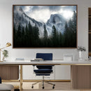 Wall Art Foggy Forest Landscape Canvas Print