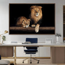 Lion Canvas Wall Art – Majestic Animal Print Artwork for by MyGreatCanvas | Canvas Wall Art Prints | Photo Prints & Wall Decor