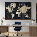 World Map Canvas Print – Detailed Map of the World Wall Art by MyGreatCanvas | Canvas Wall Art Prints | Photo Prints & Wall Decor